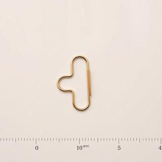Medium brass binder clip on mint card