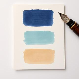 Fountain pen ink sample swirls