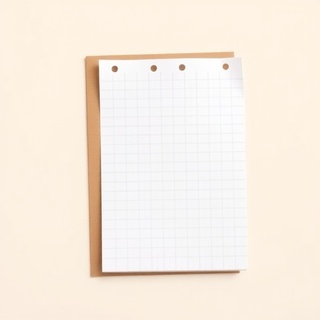 A5 grid notepad with 5mm squares
