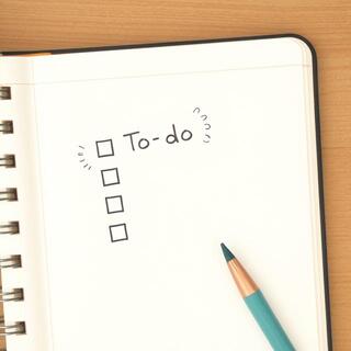 Compact to-do ring on a notebook