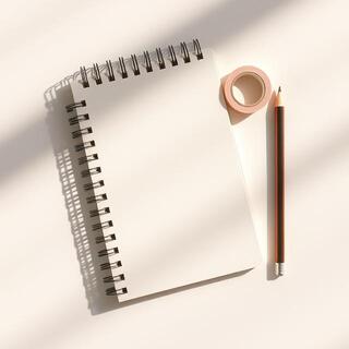 Creative sketch kit with sketchbook and fineliner