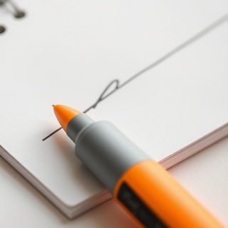 Erasable highlighter used on planner spread