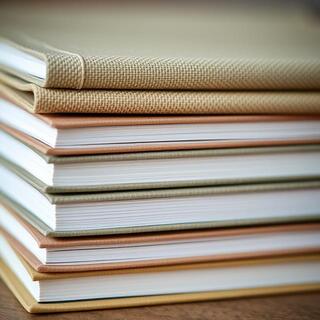 Mint notebook spine, wirebound