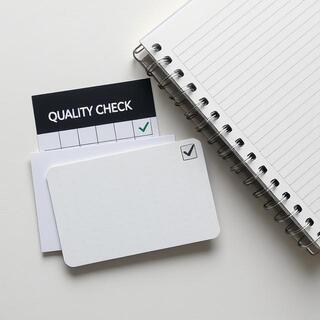 Quality check on grid print and binding