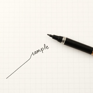 Gel pen black ink sample strokes