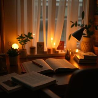 Late study with pastel highlighters