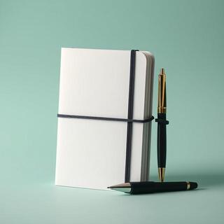 A6 pocket notebook with mint accent