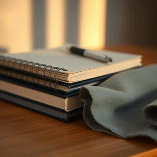 Evening reset with notebook stack