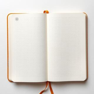 Dotted bullet journal paper close-up