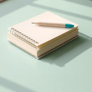 Wirebound sketchbook with clean ivory paper